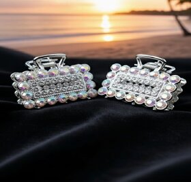 PU-SPM Fancy Hair Clutcher  Clip BridaL Hair Accessory For Women PACK OF 2