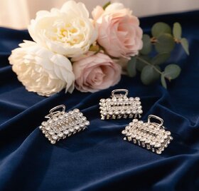 PU-SPM Fancy Hair Clutcher Clip Bridal  Hair Accessory For Women PACK OF 3