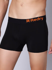 Redry Men's Underwear Anti Bacterial Micromodal Airsoft Trunk (Black)