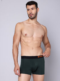 Redry Men's Underwear Anti Bacterial Micromodal Airsoft Trunk (Bottle Green)