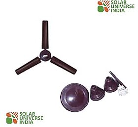 Solar Universe India BLDC Energy Efficient 12V Ceiling Fan for 12V DC Home Lighting Systems & 12V Batteries & Solar Panels (White)
