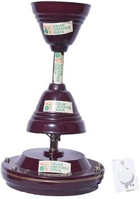 Solar Universe India 30 Watts BLDC 12V Ceiling Fan for 12V DC Home Lighting Systems & Batteries, Brown