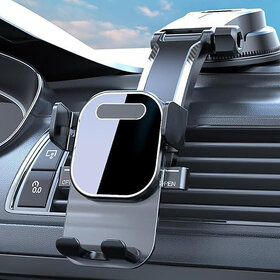 Car Mobile Holder for Dashboard  Winshield with Anti Slip suction Holder. 360 Rotational for Smooth Driving Experince