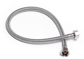 Pack of 1 SS 304 Stainless Steel Geyser Connection Pipe 3 Feet, 36 Inchs | Flexible Hot & Cold Water Geyser Pipes | Heavy Duty Tap & Washbasin Connection Pipe | Leak Proof Bathroom Water Hose