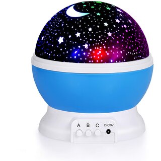House Of Quirk Night Light Lamps For Bedroom Romantic 360 Degree Rotating Star Projector Lights