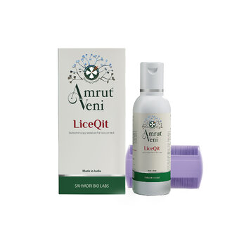 Amrutveni LiceQit Anti-Lice Hair Oil with Lice Comb 50ml Pack Of 2