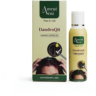 Amrutveni Dandroqit Oil Herbal Anti-Dandruff Solution 50ML, Pack Of 2
