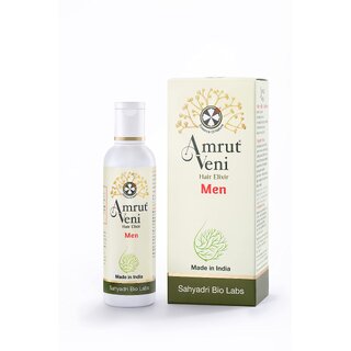 Amrutveni Hair Oil for Men Biotechnologically Engineered with 40+ Herbal Actives 50ML