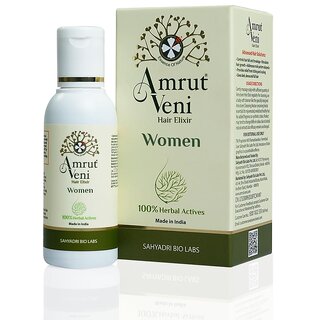 Amrutveni Hair Oil for Women Biotechnologically Engineered with 40+ Herbal Actives 50ML