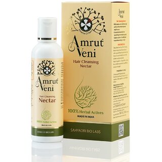 Amrutveni Hair Cleansing Nectar Shampoo  Biotechnologically Engineered with 100 Herbal Actives 100ML