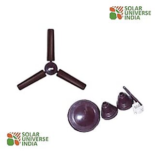 Solar Universe India BLDC Energy Efficient 12V Ceiling Fan for 12V DC Home Lighting Systems & 12V Batteries & Solar Panels (White)