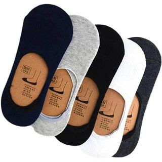 (Pack of 5) Men Solid Low Cut, Peds/Footie/No-Show