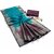 JSTradition Solid Banarasi Lace Saree with Unstitched Blouse (Blue)
