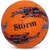 NIVIA Storm Orange Moulded Football with Ball Pump Football - Size: 5 (Pack of 1, Orange/Black), (Without Air)