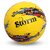 Nivia Storm Football, As Per Basic Standard, Training Ball, 32 Panels, Durable Rubber Cover Molded, Butyl Threadwounded Bladder, to Play On Hard Ground (Size - 5, Yellow), (Without Air)
