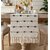Elegant Textured Fabric Table Runner with Decorative Patterns and Fringe