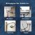 (Pack of 2) 6 Inch 304 Stainless Steel Connection Pipe | Rust-Free, Leakproof Flexible Hose Pipes for Geyser, Basin & Sink, Toilet, Hot Cold Mixer Faucets | Silver | 6 Inch (15 cm)