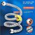 (Pack of 2) 6 Inch 304 Stainless Steel Connection Pipe | Rust-Free, Leakproof Flexible Hose Pipes for Geyser, Basin & Sink, Toilet, Hot Cold Mixer Faucets | Silver | 6 Inch (15 cm)
