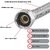 (Pack of 2) 6 Inch 304 Stainless Steel Connection Pipe | Rust-Free, Leakproof Flexible Hose Pipes for Geyser, Basin & Sink, Toilet, Hot Cold Mixer Faucets | Silver | 6 Inch (15 cm)