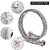 Pack of 1 SS 304 Stainless Steel Geyser Connection Pipe 3 Feet, 36 Inchs | Flexible Hot & Cold Water Geyser Pipes | Heavy Duty Tap & Washbasin Connection Pipe | Leak Proof Bathroom Water Hose