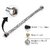 Pack of 1 SS 304 Stainless Steel Geyser Connection Pipe 3 Feet, 36 Inchs | Flexible Hot & Cold Water Geyser Pipes | Heavy Duty Tap & Washbasin Connection Pipe | Leak Proof Bathroom Water Hose