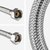 Pack of 1 SS 304 Stainless Steel Geyser Connection Pipe 3 Feet, 36 Inchs | Flexible Hot & Cold Water Geyser Pipes | Heavy Duty Tap & Washbasin Connection Pipe | Leak Proof Bathroom Water Hose