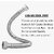 Pack of 1 SS 304 Stainless Steel Geyser Connection Pipe 3 Feet, 36 Inchs | Flexible Hot & Cold Water Geyser Pipes | Heavy Duty Tap & Washbasin Connection Pipe | Leak Proof Bathroom Water Hose