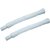 Set of 2 White PVC Waste Pipe with Heavy Socket | Flexible Collapsible Drain Hose for Kitchen Sink and Bathroom Basin | 36 Inch Outlet Pipe