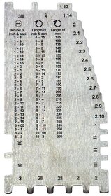 Stainless Steel Handy Bangle Sizer/Gauge/Bracelet Sizer/Gauge in Inches/Metric/Aani