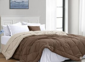 Quirky Home Solid Comforter Double Bed, Brown