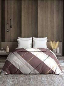 Quirky Home Rome Comforter Collection Double bed, Wood Brown