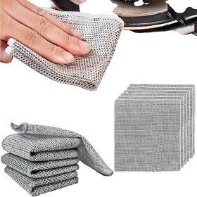 (Pack of 5)Shopkartz Durable and Versatile Textured Dish Wash Cloth Set - Essential Multi-Pack for Effective Kitchen
