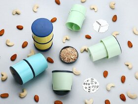 Vibrant Plastic Dry Fruit Cutter - Stackable Kitchen Tool