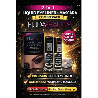 huda mascra with eyeliner 2 in 1pack combo pack 1 buy 1 free