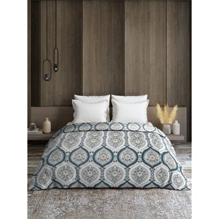 Quirky Home Rome Comforter Collection Double bed, Lavender Grey