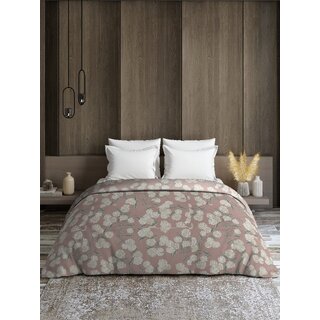 Quirky Home Rome Comforter Collection Double bed, Pastel Peach