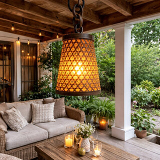 WEEBIZ Jullian10 Wall Lights, Ceiling Lights, Hanging Lights (Pendant Lights), Wall Lights Lamp Shade (Bamboo)