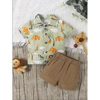 SHREE VANKIYA HANUMANJI FASHION Boys & Girls Casual Shirt Shorts (Multicolor)