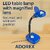 LED Table lamp with Magnified Lens Study Lamp (Blue)