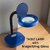 LED Table lamp with Magnified Lens Study Lamp (Blue)