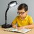 LED Table lamp with Magnified Lens Study Lamp Black