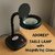 LED Table lamp with Magnified Lens Study Lamp Black
