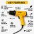 Thermo Blast ADHG1500W Dual Temperature Heat Gun (Yellow & Black)