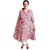 Prabha Apparels Women Printed Polyester A-line Kurta (Pink)