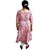 Prabha Apparels Women Printed Polyester A-line Kurta (Pink)