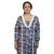 Prabha Apparels Women Printed Polyester A-line Kurti (Grey)