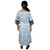 Prabha Apparels Women Printed Cotton A-line Kurti (White)