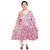 Prabha Apparels Women Printed Polyester A-line Kurti (Pink)