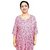 Prabha Apparels Women Printed Polyester A-line Kurti (Pink)