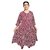 Prabha Apparels Women Printed Cotton Anarkali Kurti (Maroon)